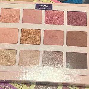 Tarte Pink and Gold Eyeshadow Palette with Shimmer and Matte Finishes